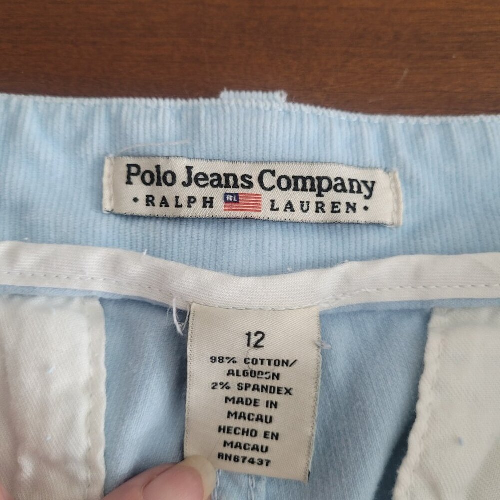 Vintage Polo Jeans Co Ralph Lauren Baby Corduroy Straight Pants 12 - Picture 7 of 11